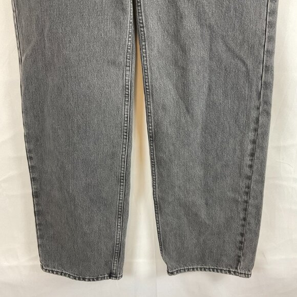 Good American Good 90s Relaxed Fit Jeans 4/27 Gray Muted Black - Picture 4 of 11